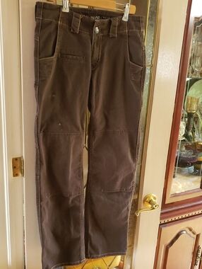 Dovetail Workwear Day Construct Cargo Pants for Women, Dark Brown, 4